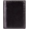Чорне чоловіче портмоне з натуральної шкіри під картки, документи та монети Visconti Milan 68882 - 1