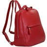 Червоний жіночий рюкзак невеликого розміру з натуральної шкіри Issa Hara (27092) - 2