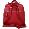 Червоний жіночий рюкзак невеликого розміру з натуральної шкіри Issa Hara (27092) - 3