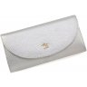 Жіночий сріблястий гаманець з натуральної шкіри із золотистою фурнітурою Tony Bellucci (12473) - 3