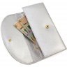 Жіночий сріблястий гаманець з натуральної шкіри із золотистою фурнітурою Tony Bellucci (12473) - 5