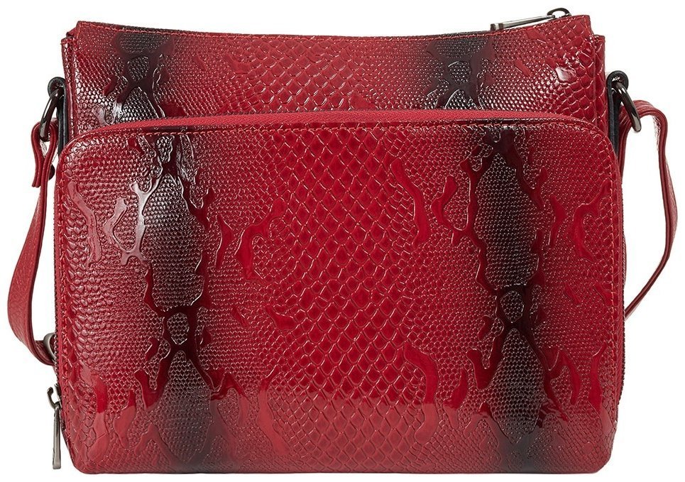 Вместительная женская сумка из натуральной кожи Desisan 80283 красного цвета modnotak фото №4