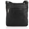 Классическая мужская сумка-планшет через плечо из натуральной черной кожи TARWA (21671) - 3