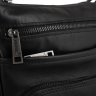 Классическая мужская сумка-планшет через плечо из натуральной черной кожи TARWA (21671) - 5