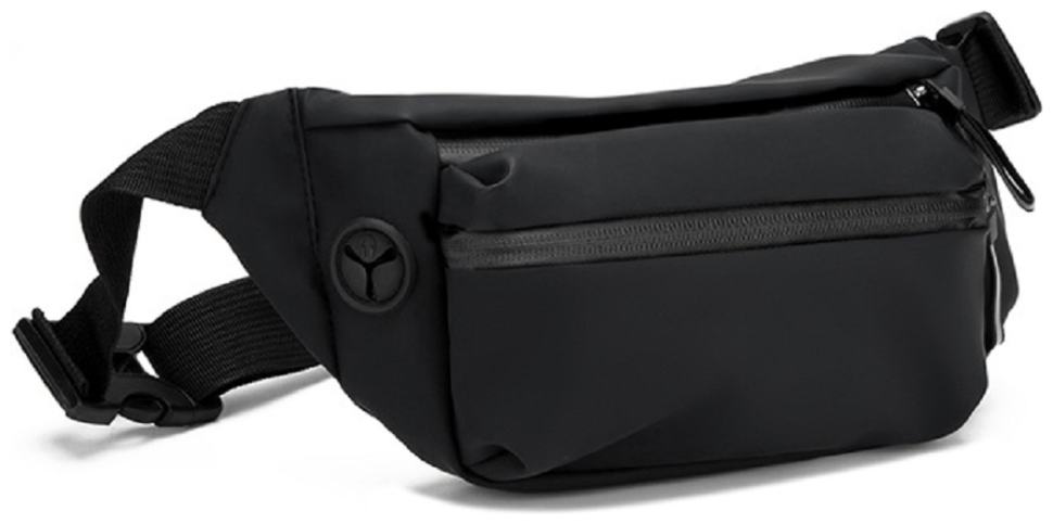 Качественная мужская сумка бананка из прочного текстиля Confident 90783 Черная фото №1 Качественная мужская сумка бананка из прочного текстиля Confident 90783 Черная modnotak фото №1