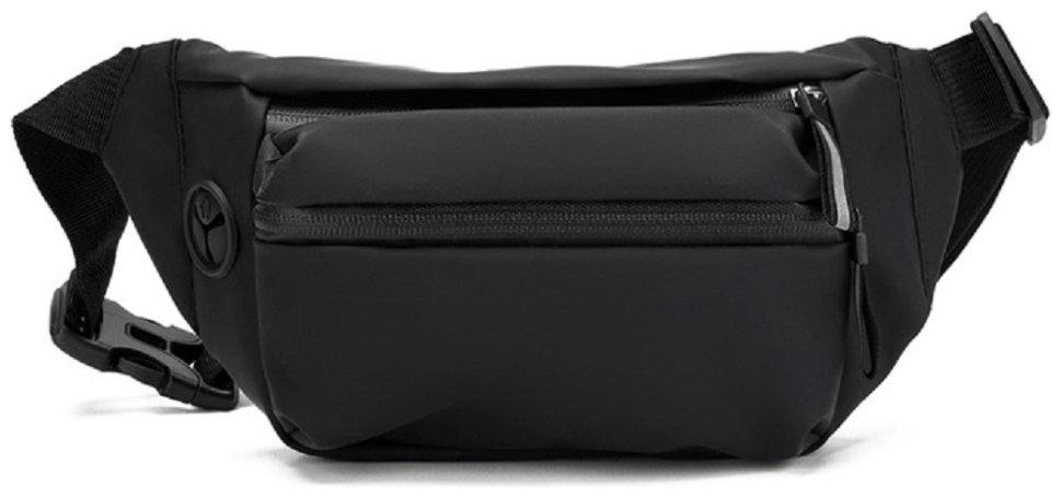 Качественная мужская сумка бананка из прочного текстиля Confident 90783 Черная фото №4 Качественная мужская сумка бананка из прочного текстиля Confident 90783 Черная modnotak фото №4