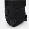 Мужская черная текстильная сумка-слинг с кодовым замком Monsen 71583 - 5