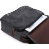 Текстильная мужская сумка через плечо серого цвета VINTAGE STYLE (14585) - 7