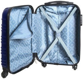 Пластикова валіза для ручної поклажі Nevada 18″ Vip Collection синя
