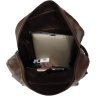 Универсальная сумка рюкзак коричневого цвета VINTAGE STYLE (14150) - 6