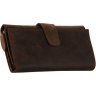 Чоловік вінтажний гаманець-клатч з натуральної шкіри коричневого кольору Vintage (14444) - 1