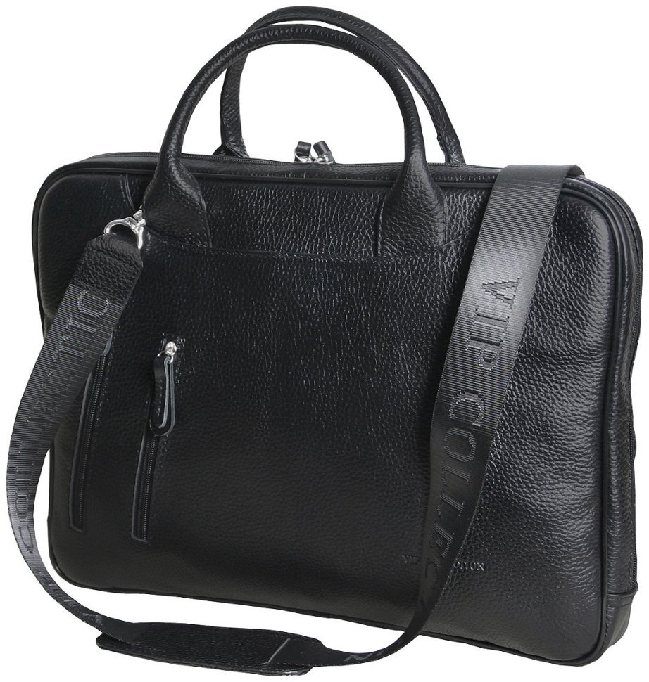 Сумка для ноутбука 15.6″ черного цвета из натуральной кожи флотар Vip Collection 102483 фото №1 Сумка для ноутбука 15.6″ черного цвета из натуральной кожи флотар Vip Collection 102483 modnotak фото №1