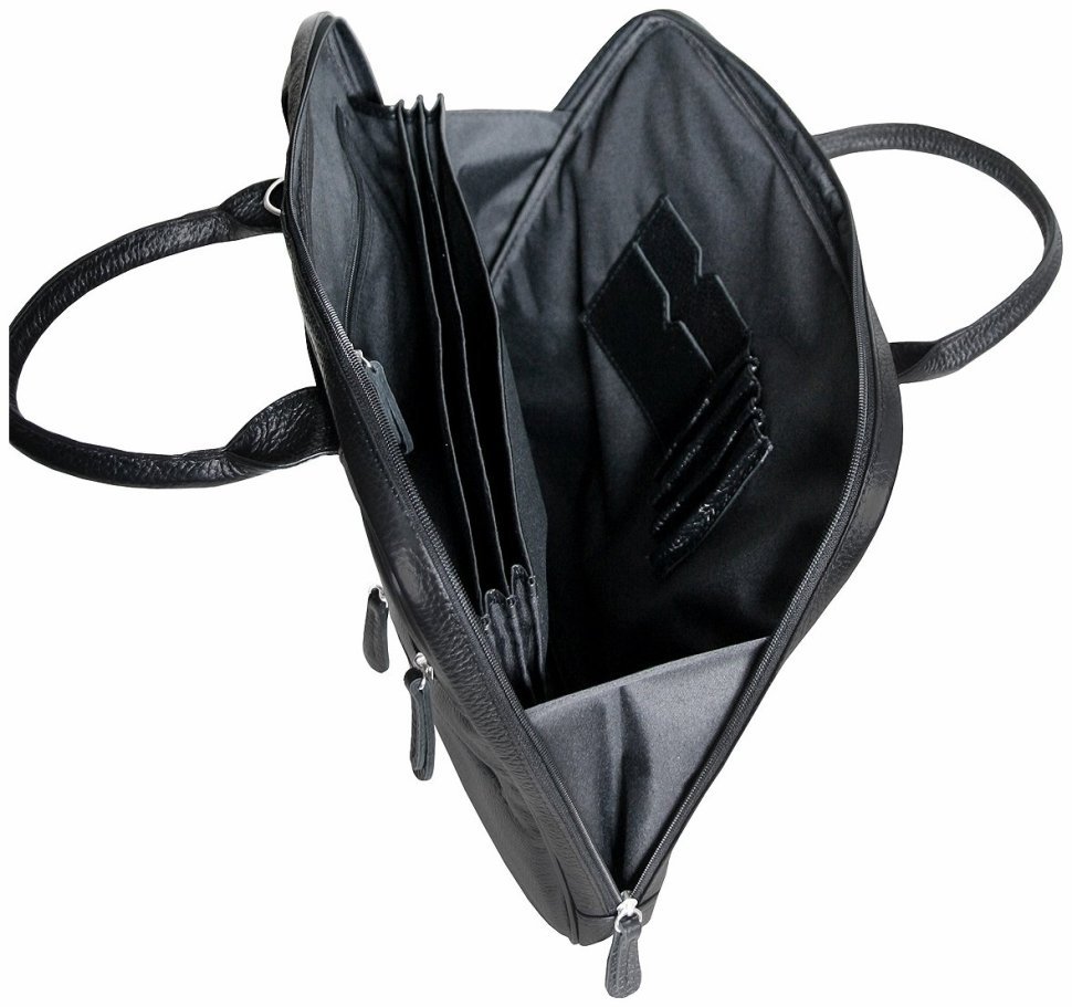 Сумка для ноутбука 15.6″ черного цвета из натуральной кожи флотар Vip Collection 102483 фото №7 Сумка для ноутбука 15.6″ черного цвета из натуральной кожи флотар Vip Collection 102483 modnotak фото №7