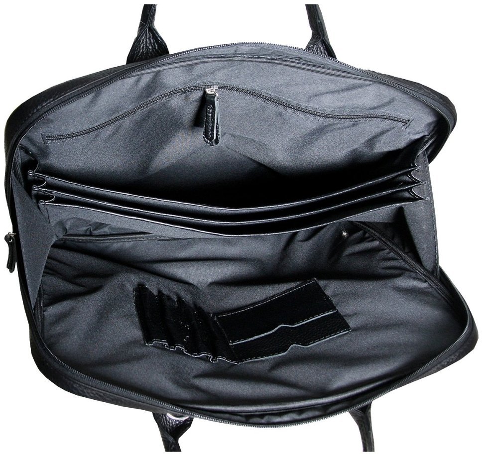 Сумка для ноутбука 15.6″ черного цвета из натуральной кожи флотар Vip Collection 102483 фото №8 Сумка для ноутбука 15.6″ черного цвета из натуральной кожи флотар Vip Collection 102483 modnotak фото №8