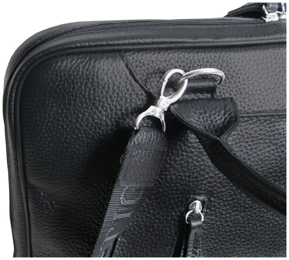 Сумка для ноутбука 15.6″ черного цвета из натуральной кожи флотар Vip Collection 102483 фото №9 Сумка для ноутбука 15.6″ черного цвета из натуральной кожи флотар Vip Collection 102483 modnotak фото №9