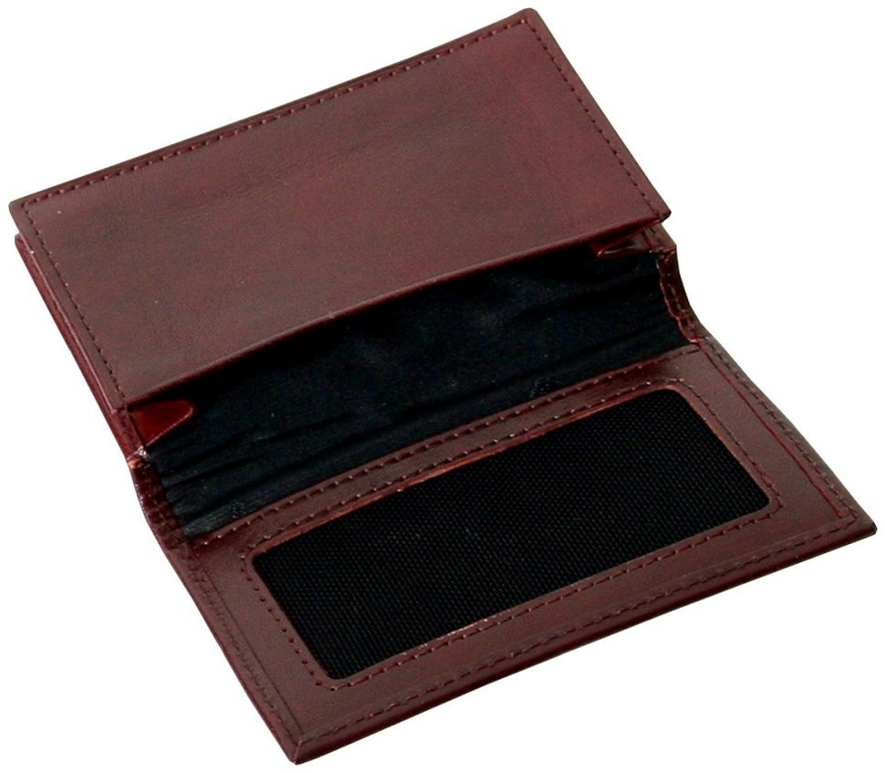 Шкіряна візитниця Newport коричневого кольору Vip Collection 102583 фото №4 Шкіряна візитниця Newport коричневого кольору Vip Collection 102583 modnotak фото №4