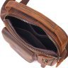 Чоловіча сумка-барсетка коричневого кольору з vintage шкіри Vintage (2421293) - 4