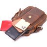 Мужская сумка-барсетка коричневого цвета из винтажной кожи Vintage (2421293) - 6