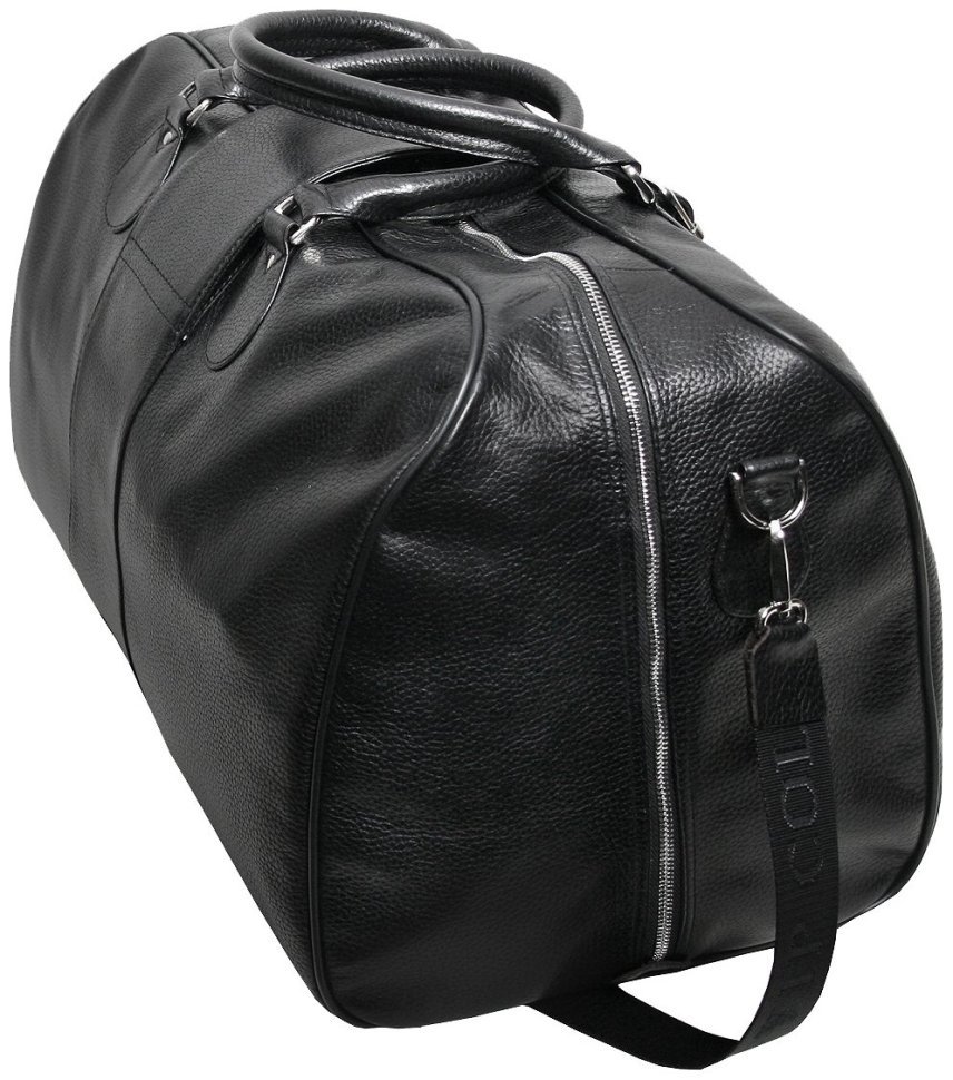 Дорожная сумка саквояж  из натуральной кожи флотар Vip Collection 102683 (черный цвет) modnotak фото №3