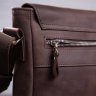 Винтажная мужская сумка из натуральной кожи в коричневом цвете SHVIGEL (00884) - 9