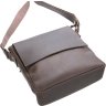 Винтажная мужская сумка из натуральной кожи в коричневом цвете SHVIGEL (00884) - 10