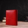 Жіночий гаманець середнього розміру з натуральної шкіри із тисненням червоного кольору CANPELLINI (2421819) - 7
