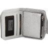 Серебристое портмоне из фактурной кожи с монетницей Tony Bellucci (10625) - 2