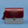 Женская бохо-сумка из фетра с кожаным клапаном BlankNote Лилу (12674) - 5