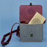 Женская бохо-сумка из фетра с кожаным клапаном BlankNote Лилу (12674) - 2