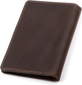 Обложка для автодокументов из винтажной кожи коричневого цвета Shvigel 2413922