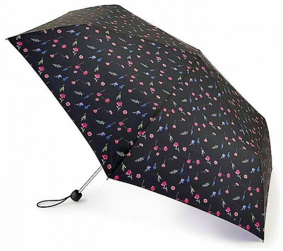 Женский складной зонт Fulton Superslim-2 L553 Bursting Buds (механика, черный с цветочным принтом) 94083 фото №1 Женский складной зонт Fulton Superslim-2 L553 Bursting Buds (механика, черный с цветочным принтом) 94083 modnotak фото №1