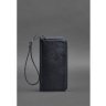 Темно-синій гаманець з натуральної шкіри на блискавці BlankNote (12501) - 4