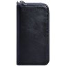 Темно-синій гаманець з натуральної шкіри на блискавці BlankNote (12501) - 1