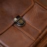 Коричневая мужская сумка-барсетка из натуральной кожи на два отделения Vintage (20396) - 8