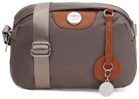 Повсякденна текстильна сумка кросбоді для жінок через плече Monsen 104483 бежевого кольору