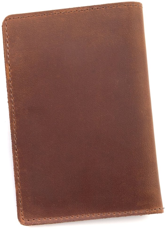 Обложка для автодокументов из винтажной кожи Leather Collection 94583 светло-коричневый modnotak фото №3