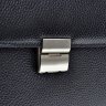 Черный портфель из фактурной кожи горизонтального типа Desisan (216-01) - 5