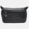 Недорога жіноча сумка із зернистої шкіри в чорному кольорі з блискавковою застібкою Keizer (21279) - 3