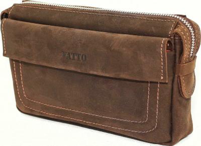 Вместительный винтажный мужской клатч из натуральной кожи VATTO (12024)