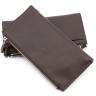 Коричневый кожаный кошелек с отделениями на молнии ST Leather (16048) - 6