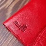Невеликий жіночий шкіряний гаманець червоного кольору на кнопці Shvigel (2416618) - 8