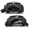 Средняя женская сумка через плечо из черного текстиля Confident 77583 - 4