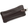 Большая кожаная ключница с двумя отделениями в темно-коричневом цвете Leather Collection 97783 modnotak фото - 4