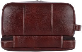 Кожаный несессер коричневого цвета с кистевым ремнем Hammonds Flycatcher TC4003 Brown 107983