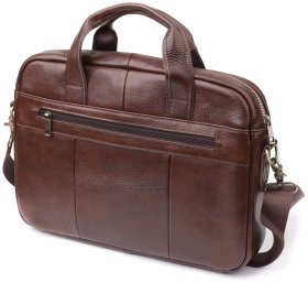 Деловой мужской портфель из натуральной кожи для ноутбука 15&quot; Vintage 98183 коричневого цвета