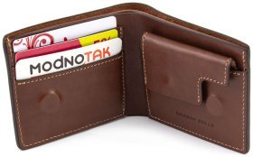 Чоловічий горизонтальний гаманець на магніті Grande Pelle (13056)