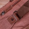 Коричневая мужская сумка-слинг из плотного текстиля на молнии Vintage 2422186 - 9