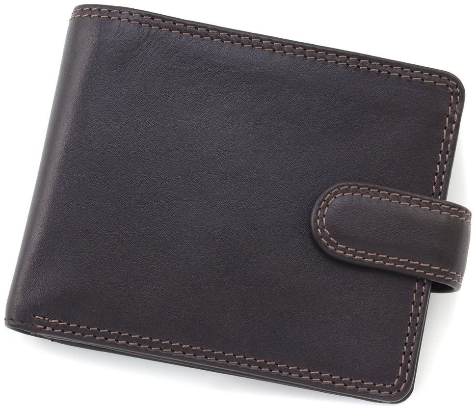 Коричневе чоловіче портмоне з натуральної шкіри високої якості з RFID - Visconti 68783