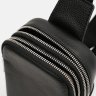 Сумка слінг з натуральної фактурної шкіри на 2 місткі відділення Borsa Leather 108883 чорного кольору фото №5 Сумка слінг з натуральної фактурної шкіри на 2 місткі відділення Borsa Leather 108883 чорного кольору modnotak фото - 5