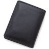 Чорне чоловіче шкіряне портмоне вертикального типу без застібки Visconti Brixton 68883 - 3